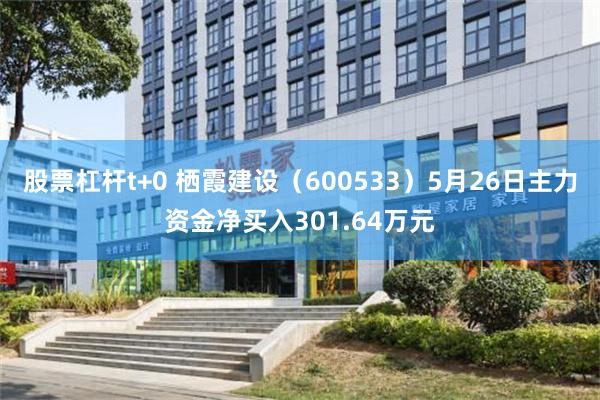 股票杠杆t+0 栖霞建设（600533）5月26日主力资金净买入301.64万元