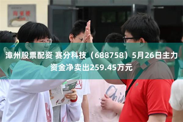 漳州股票配资 赛分科技（688758）5月26日主力资金净卖出259.45万元