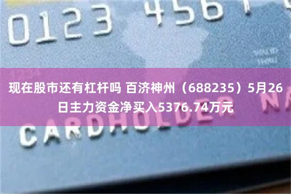 现在股市还有杠杆吗 百济神州（688235）5月26日主力资金净买入5376.74万元