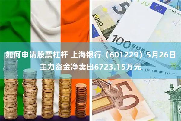 如何申请股票杠杆 上海银行（601229）5月26日主力资金净卖出6723.15万元