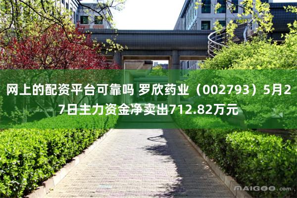 网上的配资平台可靠吗 罗欣药业（002793）5月27日主力资金净卖出712.82万元
