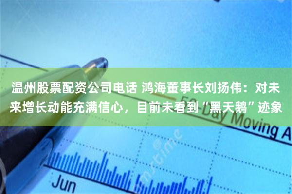 温州股票配资公司电话 鸿海董事长刘扬伟：对未来增长动能充满信心，目前未看到“黑天鹅”迹象