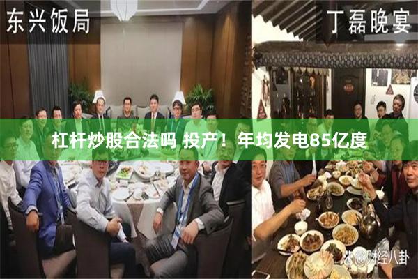杠杆炒股合法吗 投产！年均发电85亿度