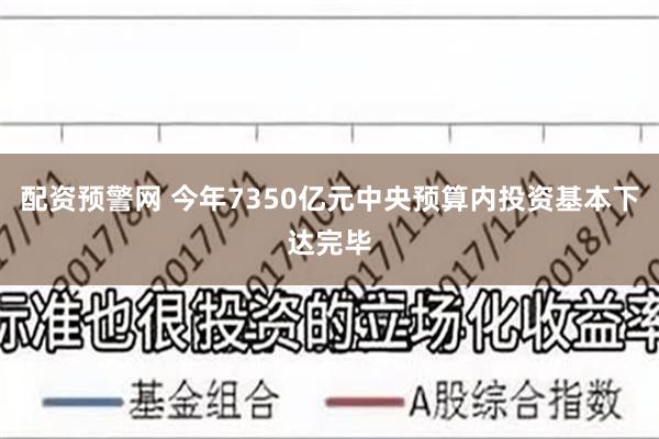 配资预警网 今年7350亿元中央预算内投资基本下达完毕