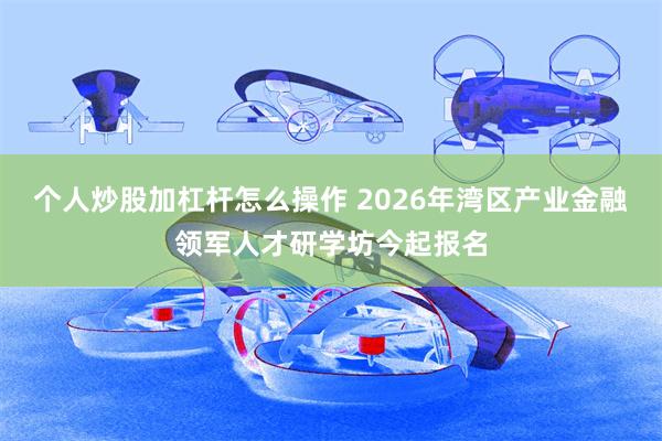 个人炒股加杠杆怎么操作 2026年湾区产业金融领军人才研学坊今起报名