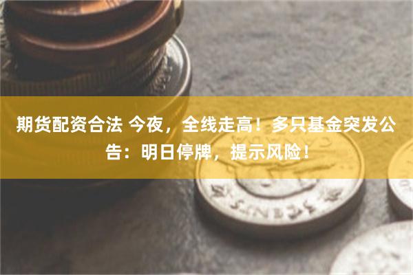 期货配资合法 今夜，全线走高！多只基金突发公告：明日停牌，提示风险！
