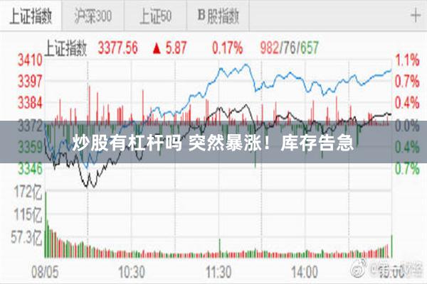 炒股有杠杆吗 突然暴涨！库存告急
