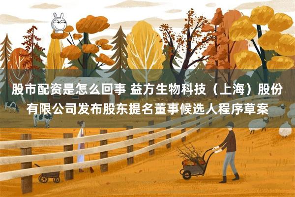 股市配资是怎么回事 益方生物科技（上海）股份有限公司发布股东提名董事候选人程序草案