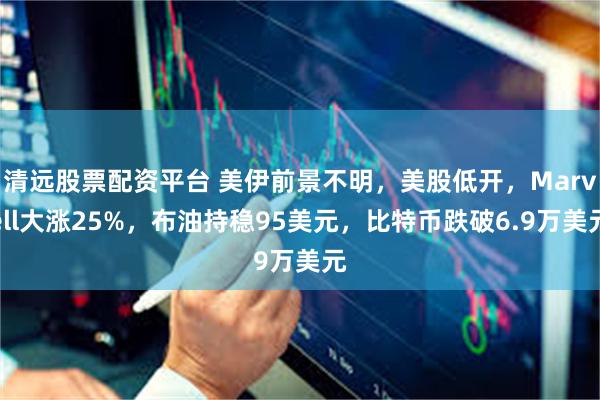 清远股票配资平台 美伊前景不明，美股低开，Marvell大涨25%，布油持稳95美元，比特币跌破6.9万美元