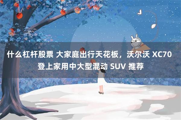 什么杠杆股票 大家庭出行天花板，沃尔沃 XC70 登上家用中大型混动 SUV 推荐