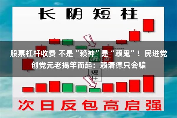 股票杠杆收费 不是“赖神”是“赖鬼”！民进党创党元老揭竿而起：赖清德只会骗