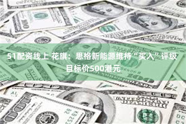 51配资线上 花旗：思格新能源维持“买入”评级 目标价500港元